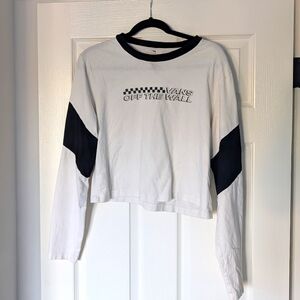 Vans crop long sleeve tshirts